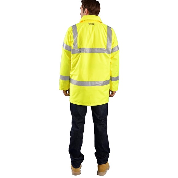 OccuNomix Insulated Safety Jacket - Men's 3XL, ANSI Class 3, Yellow, 36in Length - Picture 2 of 7